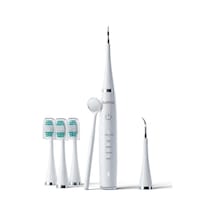 Auhma Amf14 Şarjlı Ultrasonik Diş Temizleme Cihazı Ve Elektrikli Diş Fırçası Seti 5 Çalışma Modu, Ipx8 Su Geçirmez, Tartar Temizleyici Scaler Başlık, 3 Yedek Fırça Ve Ağız Aynalı, Beyaz
