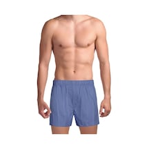 The Don Mavi Çizgili Exclusive Yırtmaçlı Erkek Boxer