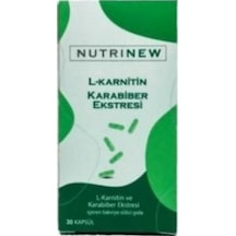 Nutrinew Vitamins Karabiber Extreli L-Karnitin 30 Kapsül