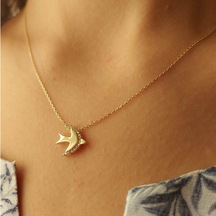 Bilezikhane Altın Kırlangıç Kolye 30237007