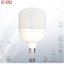 Cata 35w E-27 Torch Led Ampul Bulb 6500k Beyaz Işık