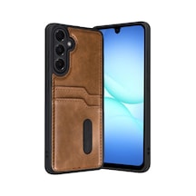 Samsung Galaxy A17 5g Sara Kartvizitli Deri Kılıf - Taba 0.2M-Çok Renkli