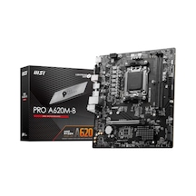 Msı Pro A620m-b Am5 Ddr5 6800mhz Oc Hdmı Vga M.2 Usb3.2 Jargb V2 Matx