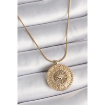 Mey İthalat 316l Çelik Gold Renk Zirkon Taşlı 12 Burç Madalyon Model Kadın Kolye - Özel Seri Meyeb6745cc6a396b6171040a3e08 altın