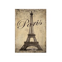 Bedeko Paris Eyfel Kulesi Desenli Mdf Tablo 35 Cm X 50 Cm