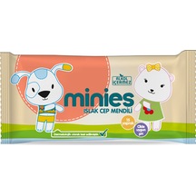 Minies Islak Cep Mendili 15 Yaprak 2 Adet