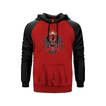 Hearts Of Iron 4 Imperial Coat Of Arms Of Germany Kırmızı Renk Reglan Kol Sweatshirt Kırmızı