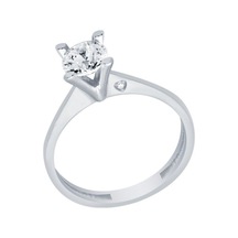 Diamond Line - Gülaylar - Altın 14 Ayar Tektaş Yüzük (527305122)