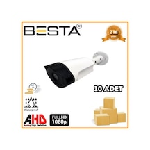 2 Mp 1080p 6 Atom Led Bullet Ahd Güvenlik Kamerası 10 Adet Koli