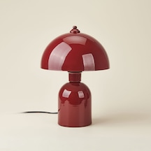 Lighting Metal Mantar Abajur - Bordo - 40 Cm Çok Renkli