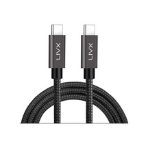 Force 100w Type-c To Type-c 3 Metre Usb 3.1 Gen2 10 Gbps 4k 60hz Hızlı Şarj Data Ve Görüntü Aktarım Kablosu Örgülü
