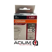 10 Adet Osram 4,5W 50W Gu10 Duy 4000K Gün Işığı Led Spot Ampul