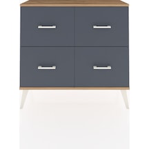Arges Şifonyer 4 Çekmeceli 88x30x80 Aytaşı-çam/antrasit Çam/antrasit