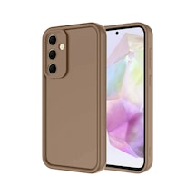 Samsung Galaxy Uyumlu , A36 Kılıf Viera Silikon - Kahverengi