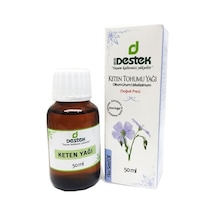 Destek Keten Tohumu Yağı Soğuk Pres Aromatik Yağ 50 ML