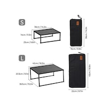 Trendooze Taşınabilir Tasarım Sırt Renkli Masası Keyfi Katlanır Kamp Hediyeli Hafif, Çok Çantası Barbekü-piknik & Qy Çok Renkli