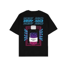 Adrift Dripy Juice Siyah Oversize Unisex T-shirt Siyah
