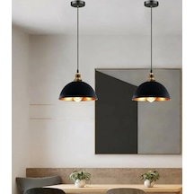 Mylights 30cm Metal Sarkıt Avize Rustik Retro Vintage Avize Tek Fiyatıdır Siyah