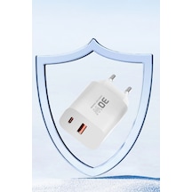 Konfulon C89q 1 Adet 30w Type-c Ve 1 Adet 22.5w Usb Çıkışlı Ekstra Dl49 1m Usb To Type-c Kablolu Pd