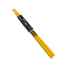 Midex Gfk-801yl 5a Bateri Baget Kırılmaz Polyemid Sarı Renk Davul Bageti 5a Drumsticks