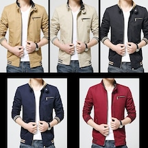 Pasifix 8803 Erkek Gündelik Fermuarlı Ceket 001