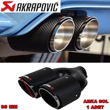 Akrapoviç Karbon Krom Egzoz Ucu Çift Çıkışlı 90mm Arka Sol 1 Adet N11.92