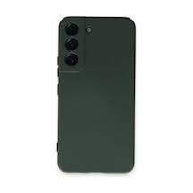 S22 İle Uyumlu Kapak Kamera Korumalı Içi Kadife Lansman Silikon Kılıf - Yeşil Sku: Smg8690010103499