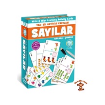 Circle Toys Sayılar Yaz-sil Aktivite Kartları Çift Taraflı 32kart