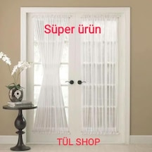 Çubuklu Briz Perde Mutfak Kapi Camları Için Düz Ultra Briz Tül (372277956)