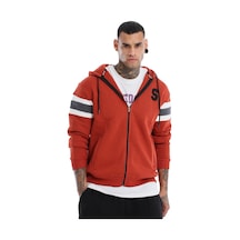Sportive Munich Erkek Turuncu Günlük Stil Sweatshirt 24ke031-krmt Kahverengi