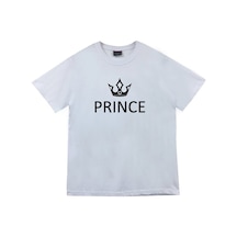 Stoned&Fame Unisex Beyaz Prince Prens Baskılı T-shirt Beyaz