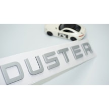 Duster Ön Kaput Gri Abs 3m 3d Yazı Logo Dacia İle Uyumlu