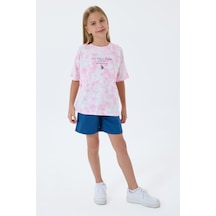 U.s. Polo Assn. Kız Çocuk Pembe Şort Takım Us2520-c-v1 Pembe