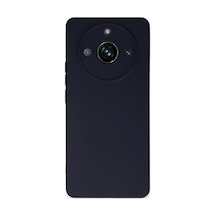 Realme 11 Pro Kılıf Nano İçi Kadife Silikon - Lacivert Bz8683140742812