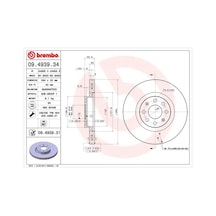 Brembo Ön Fren Aynası Corsa D 07 Corsa E 14 Adam 13 Punto Evo-grande Punto 05 284x22x6dlxhavalı 15 İnç 55702646 09493934 93188918 5569025 55700923 55700922