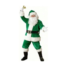 Yeşil Noel Baba Kostümü Yetişkin