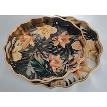 Roy Kıng 2 Li Oval Tepsi 44 36/38 31 Cm Gold