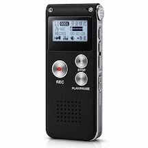 8 Gb Dijital Ses Kayıt Cihazı Vor Sesle Aktive Kayıt Mp3 Çalar Harici Mikrofon