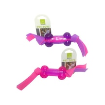 Nunbell 21.5 CM Plastik İpli Kemik Köpek Oyuncağı