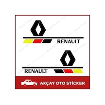 Renault Yan Ayna Sticker (Takım Set) Renault Sticker Oto Sticker
