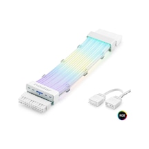 24 Pin Argb Power Supply Uzatma Kablosu Gümüş Kaplamalı Bükülebilir 2 Mm 108 Led Beyaz Nd2814w Hmngoxxtptprp