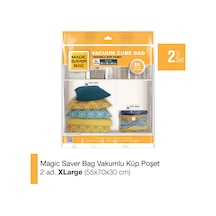 Magic Saver Bag 2'Li Xl Küp Vakumlu Poşet