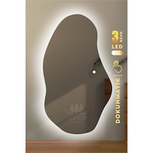 Led Işıklı Asimetrik Boy Aynası Beyaz
