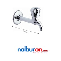 Sms Uzun Tuvalet Bahçe Çeşme Balkon Lavabo Wc Musluğu Gümüş