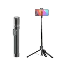 Jmary Kt-209 180 Derece Dönebilen Kablosuz Kumandalı Tripod Ve Selfie Çubuğu Siyah