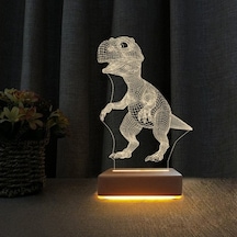 3D Doğum Günü Hediyesi Dinazor Çocuk Odası Gece Lambası
