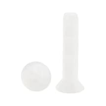 Phillips Çapraz Naylon Düz Kafa Makine Vidası Metrik Dişli Plastik Havşa White M4x25 50pcs M2.5 x 12 MM