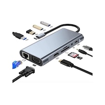 Büro Ev Ofis Cihazları İçin Usbc-11hub Gigabit Hdtv Çevirici
