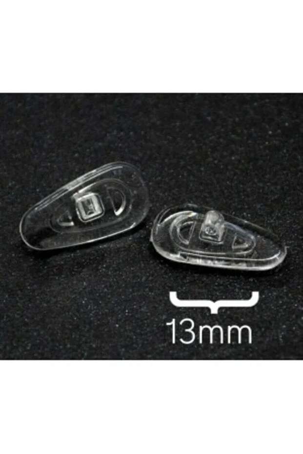10 Adet 5 Çift Gözlük Burun Pedi - 13 Mm Vidalı Damla Silikon Plaket - Yumuşak Konforlu Set