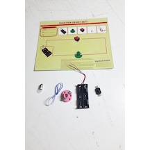 Okul Deney Seti Elektrik Seti Ampul Pil Yatağı Duy Düğme Seti